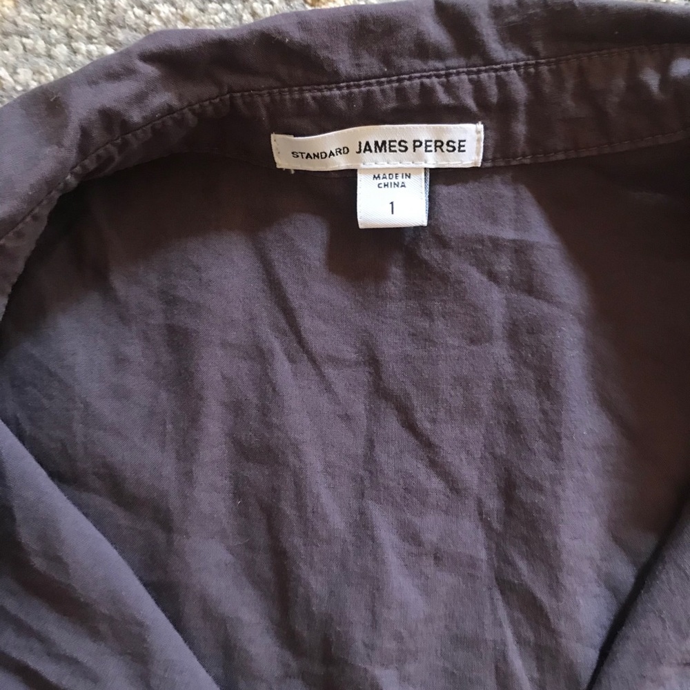 Grey James Perse Button Down - image 5